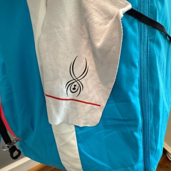 Women's Blue Hooded Jacket - Picture 5 of 8